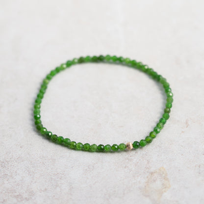 Chrome Diopside 3mm - 14K
