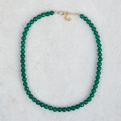 Green onyx necklace | green onyx necklace | green onyx gemstone [ENGM1517] | green onyx jewelry, natural green onyx necklace