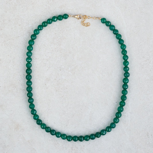 Green onyx necklace | green onyx necklace | green onyx gemstone [ENGM1517] | green onyx jewelry, natural green onyx necklace
