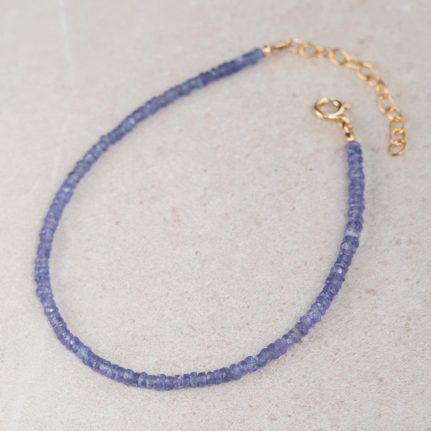 Tanzanite Anklet – Subtle Sparkle & Soulful Energy