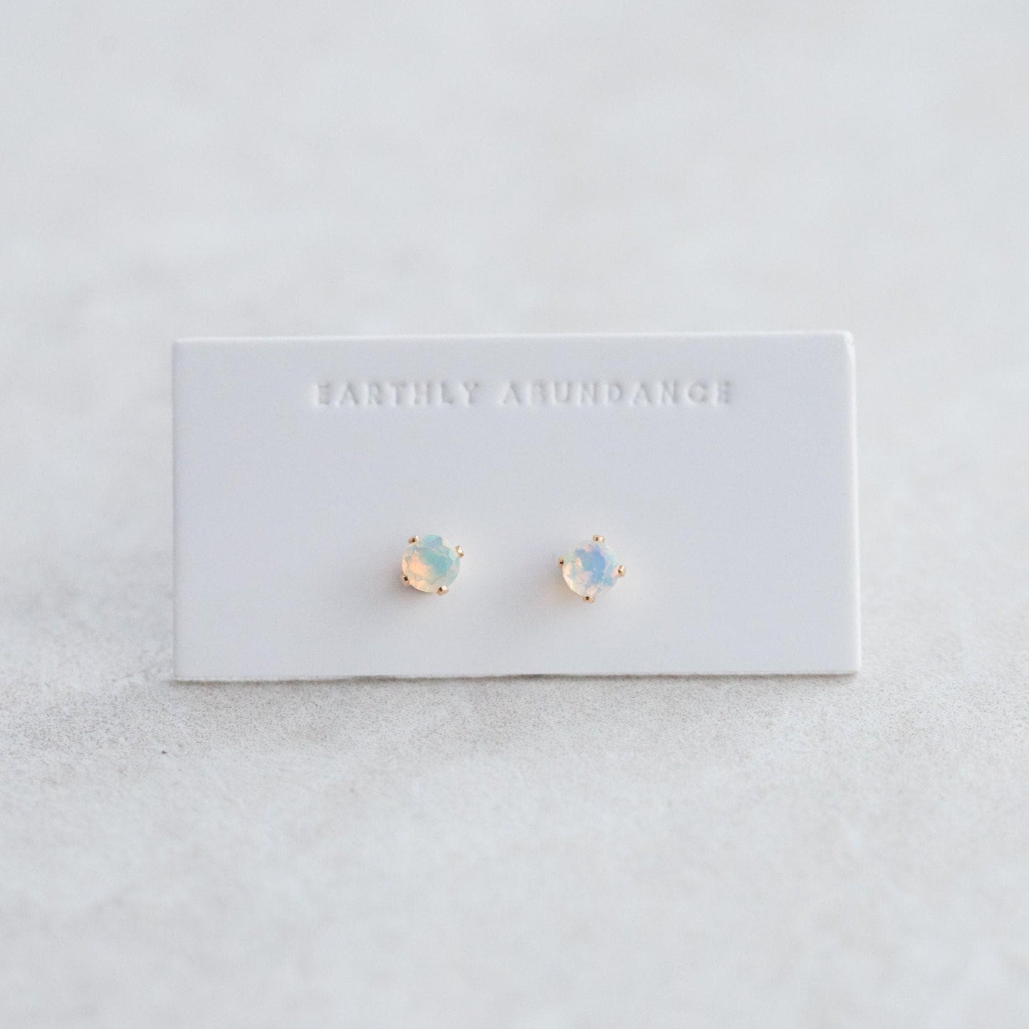 Ethiopian Opal Stud earring - 14K