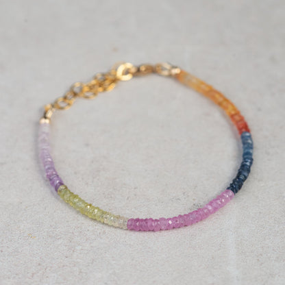 14K Multisapphire bracelet
