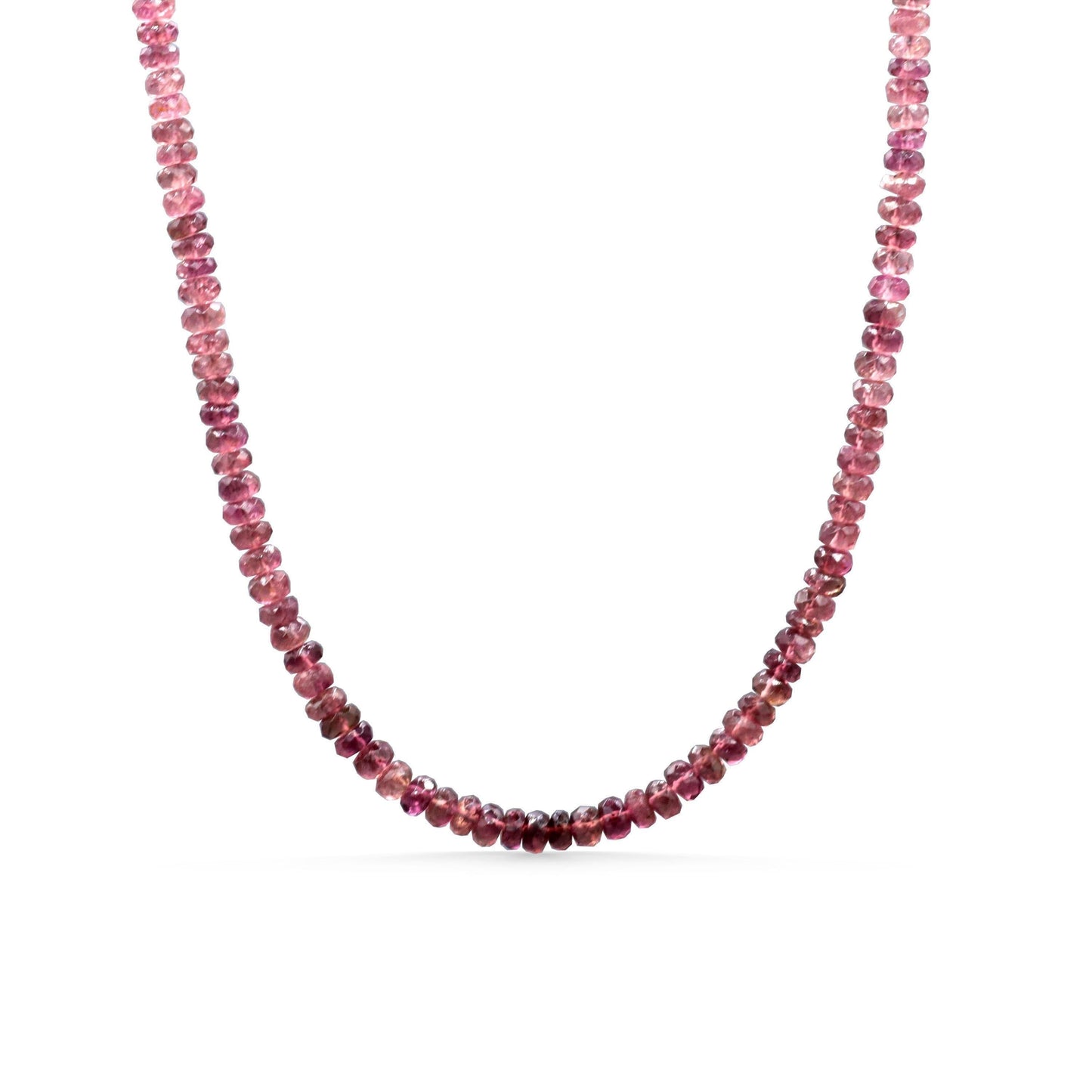 Pink Tourmaline Necklace - 14K
