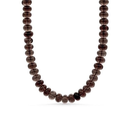 Smoky Quartz Rondel Necklace