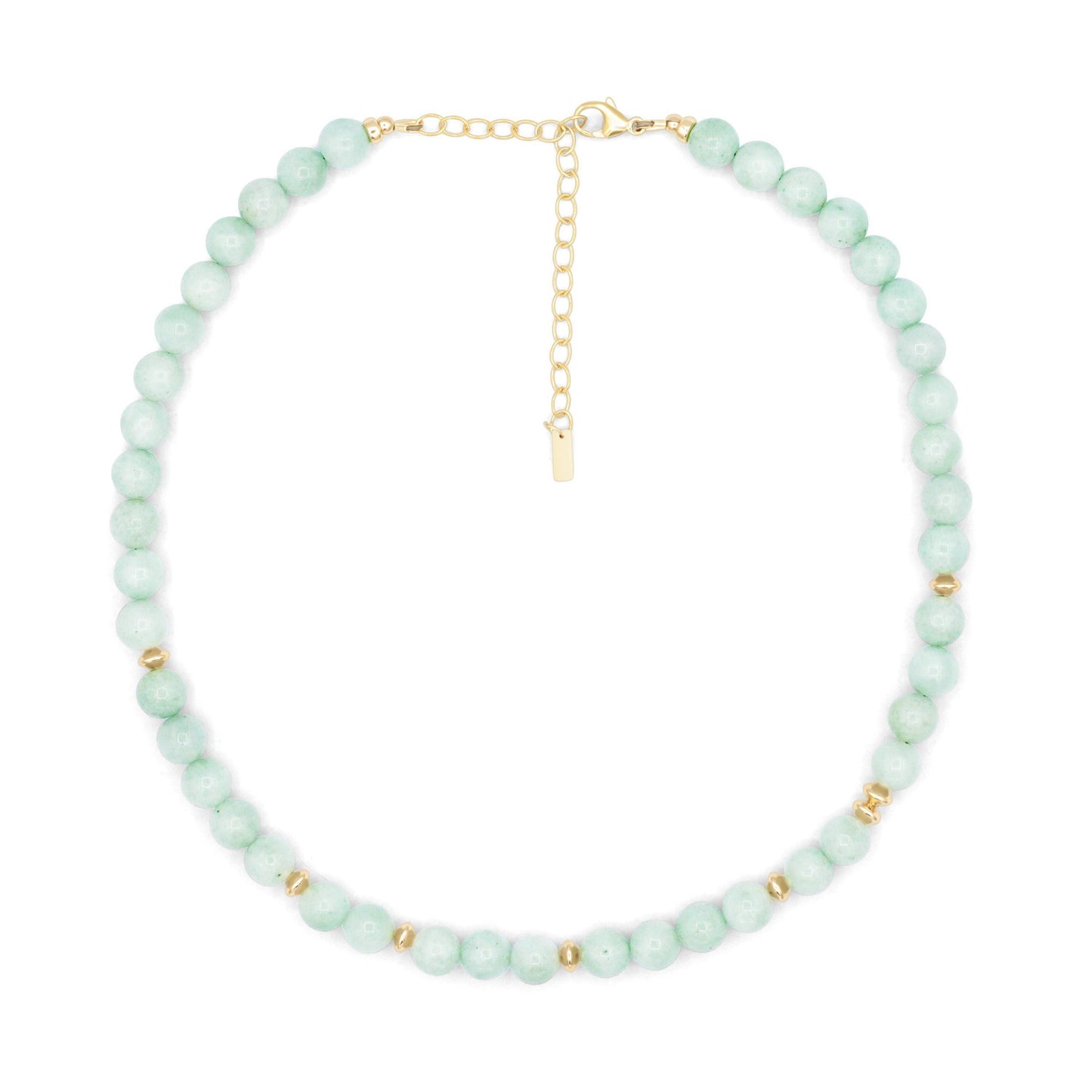 Jadeite Necklace | Beaded Jade gemstone necklace | Genuine jade necklace | [ENJP1728] green jade necklace |women's jade necklace | Jade