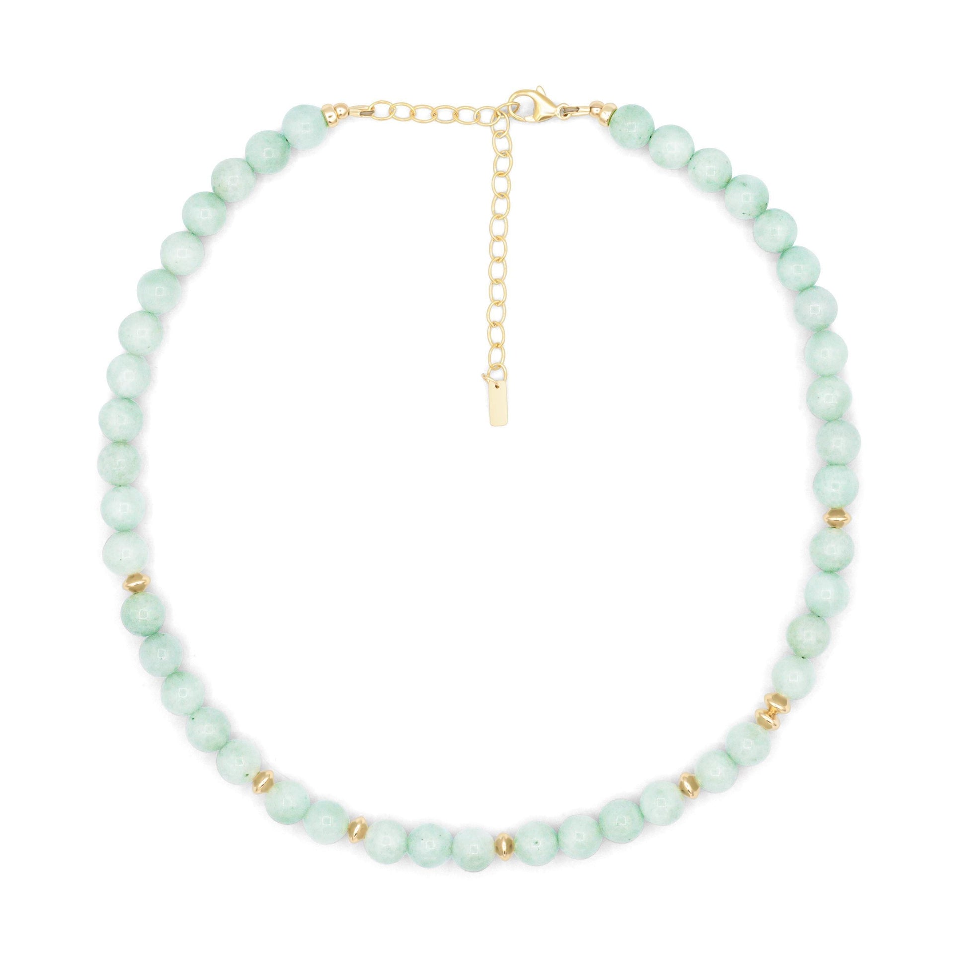 Jadeite Necklace | Beaded Jade gemstone necklace | Genuine jade necklace | [ENJP1728] green jade necklace |women's jade necklace | Jade