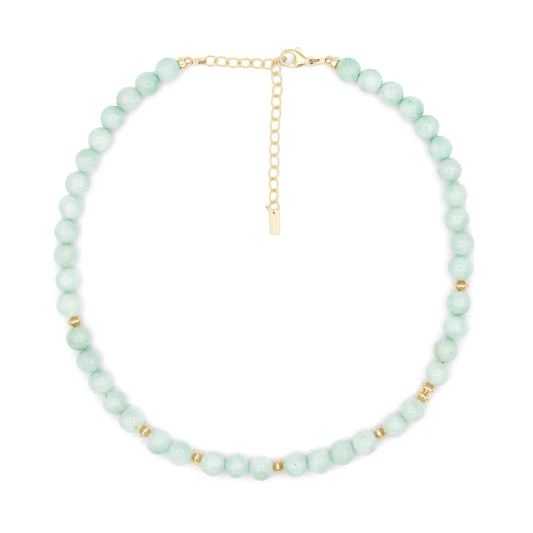 Jadeite Necklace | Beaded Jade gemstone necklace | Genuine jade necklace | [ENJP1728] green jade necklace |women's jade necklace | Jade