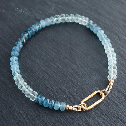 Santa Maria Aquamarine Carabiner Bracelet