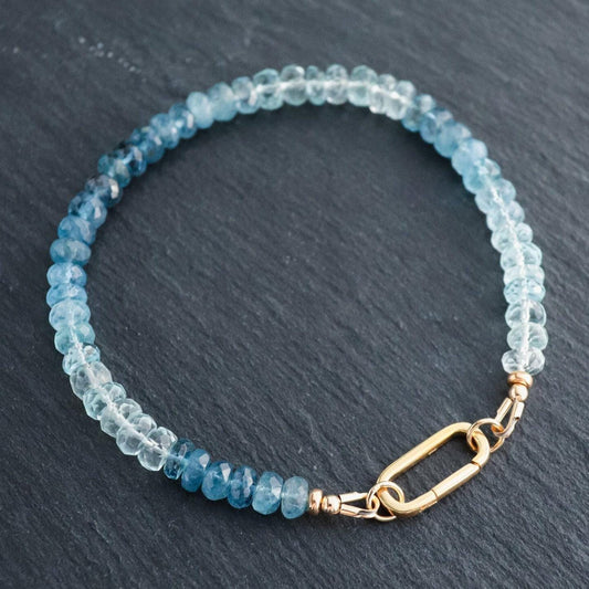 Santa Maria Aquamarine Carabiner Bracelet
