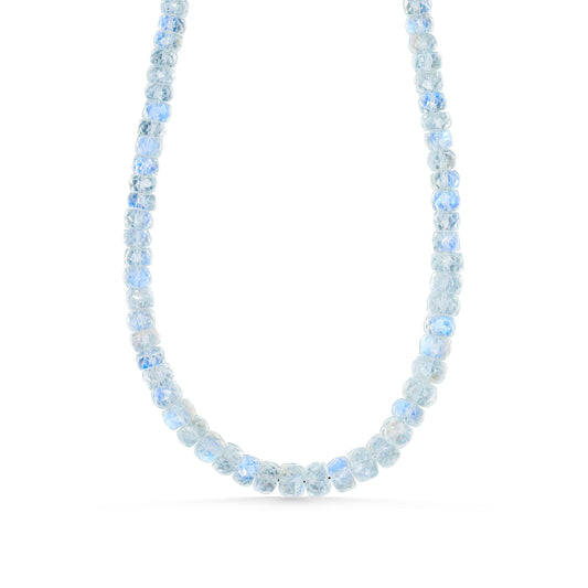 Rainbow Moonstone Necklace - 14K