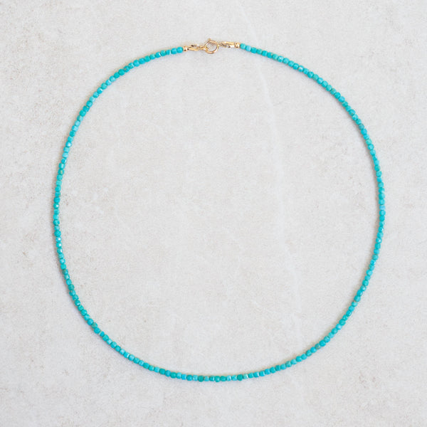 Turquoise cube necklace