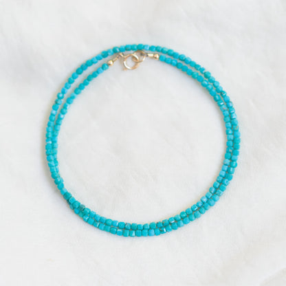 Cube turquoise necklace