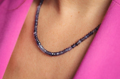 Iolite Necklace - 14K
