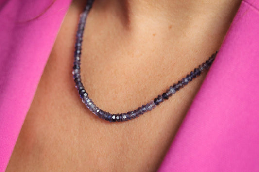 Iolite Necklace - 14K