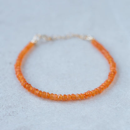 14K GOLD Carnelian Bracelet | carnelian beaded bracelet [EBCM1120] carnelian gold bracelet | genuine carnelian bracelet, carnelian
