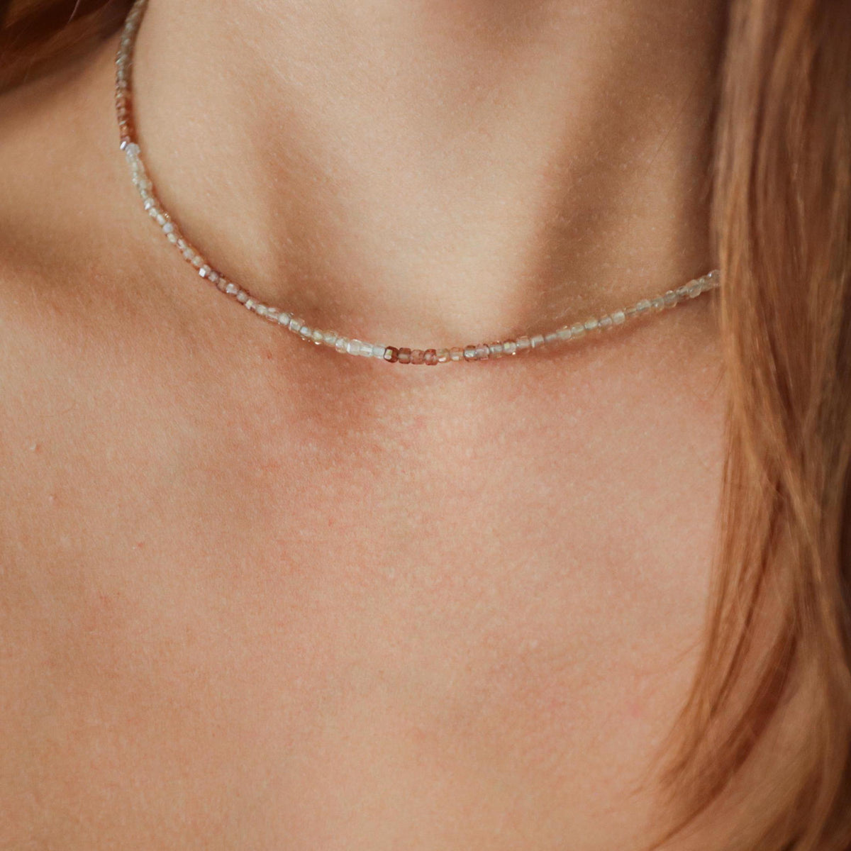 Sparkly zircon choker