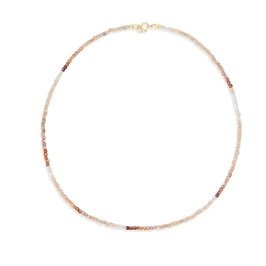 Natural zircon necklace | AAA+ zircon necklace | [ENZP1448_GF_C] beaded zircon jewelry | natural zircon beaded necklace for women W