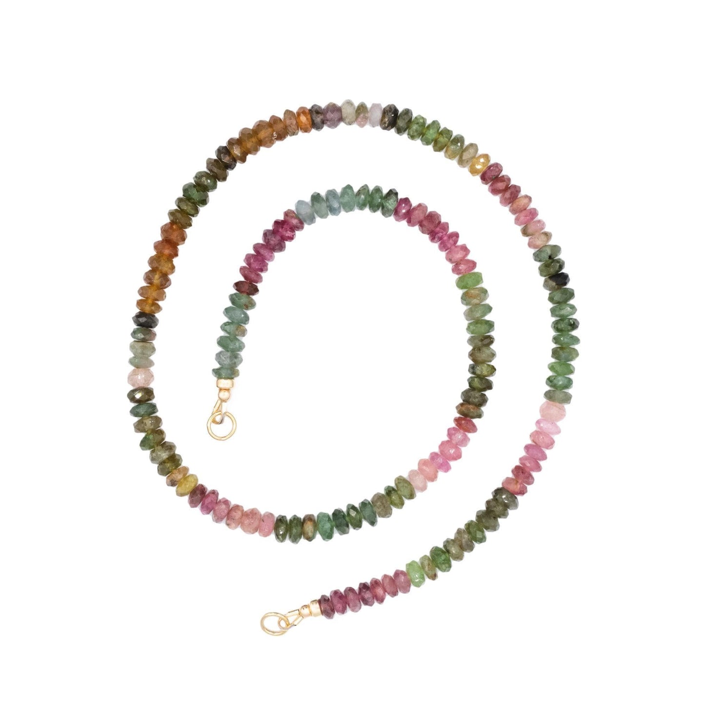 Watermelon tourmaline necklace