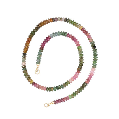 Watermelon tourmaline necklace