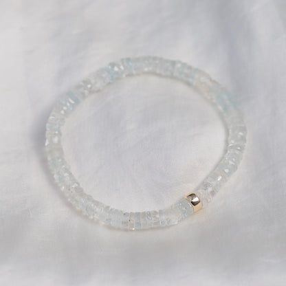 AAAA+ white topaz | white topaz bracelet | 100% genuine white topaz [EBWM1468] | natural white topaz bracelet | white topaz beaded *BSS