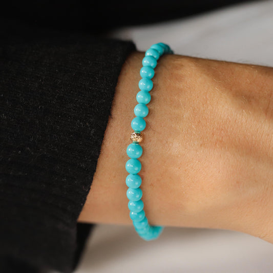 Sleeping Beauty Turquoise Stretch - 14K
