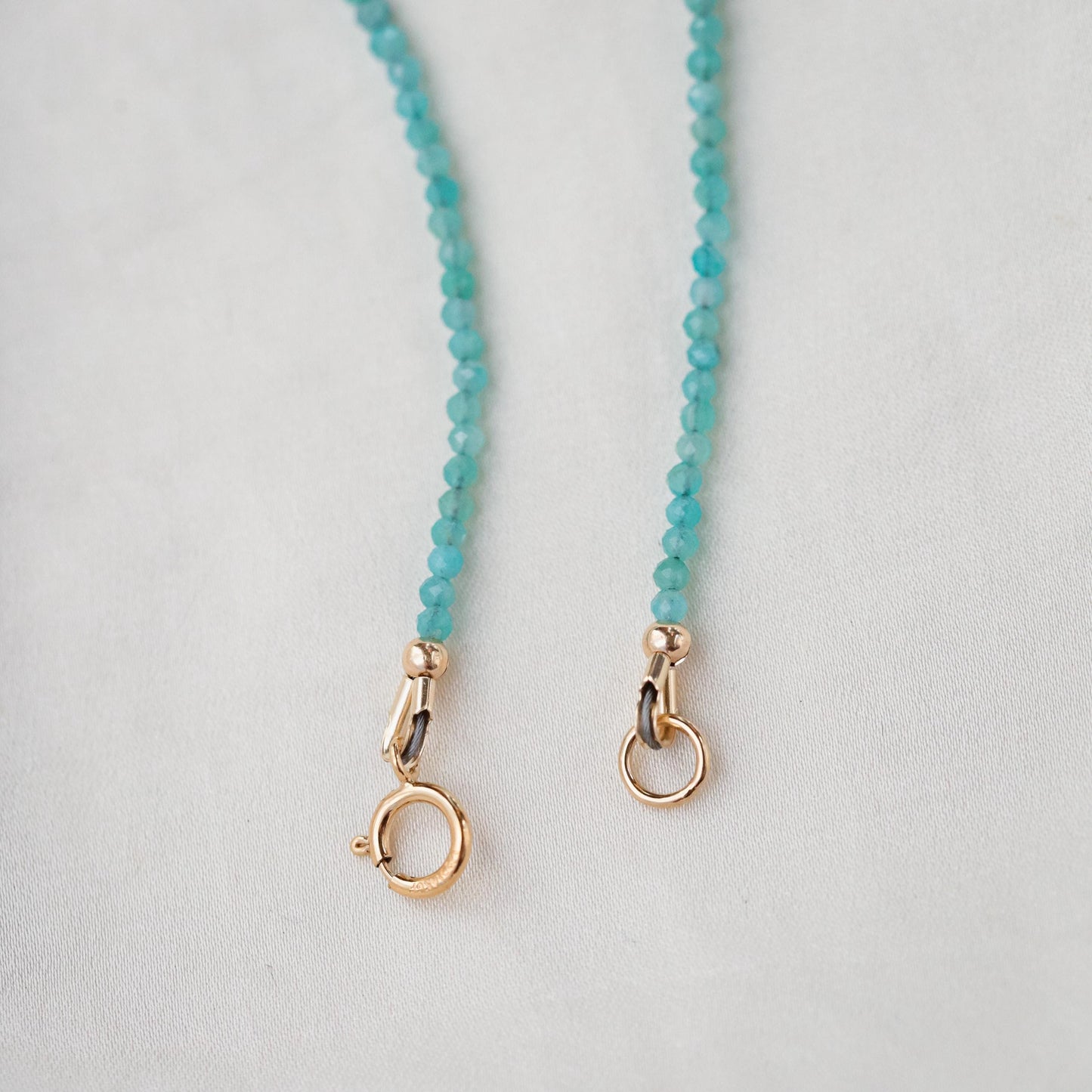 Tiny Amazonite 2mm Necklace