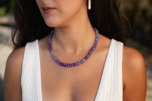 Hackmanite Necklace - 14K