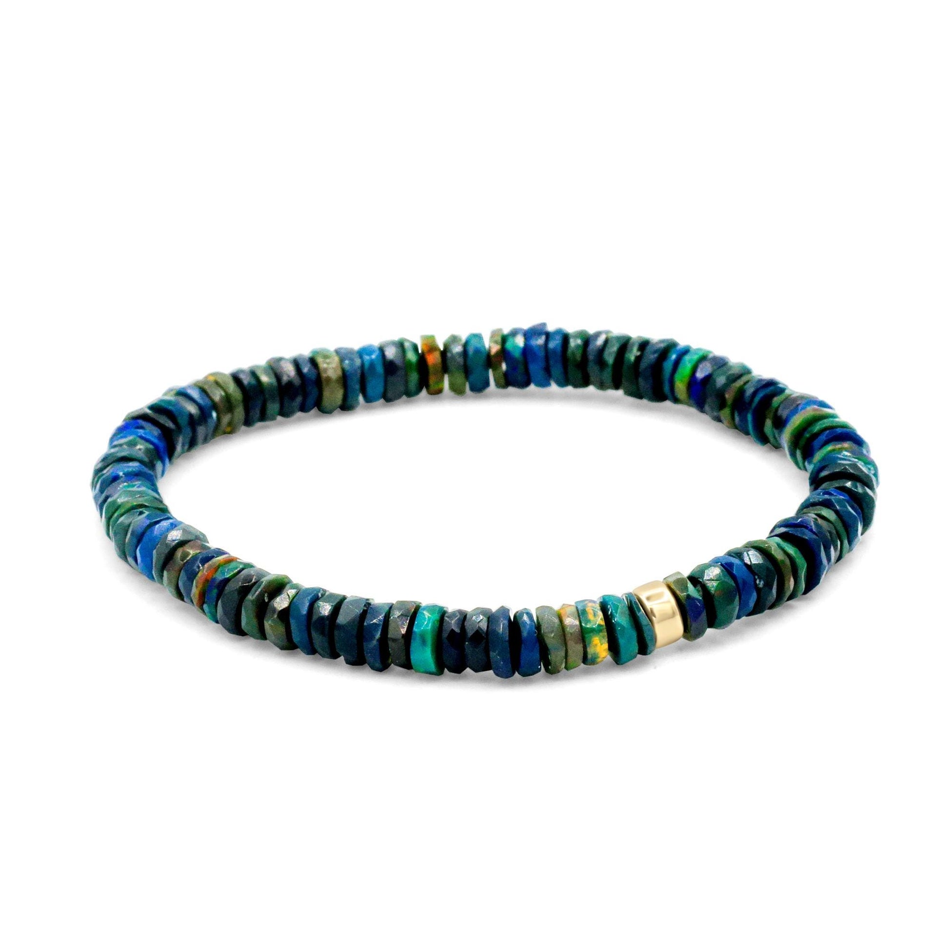 Black Opal Bracelet - 14K
