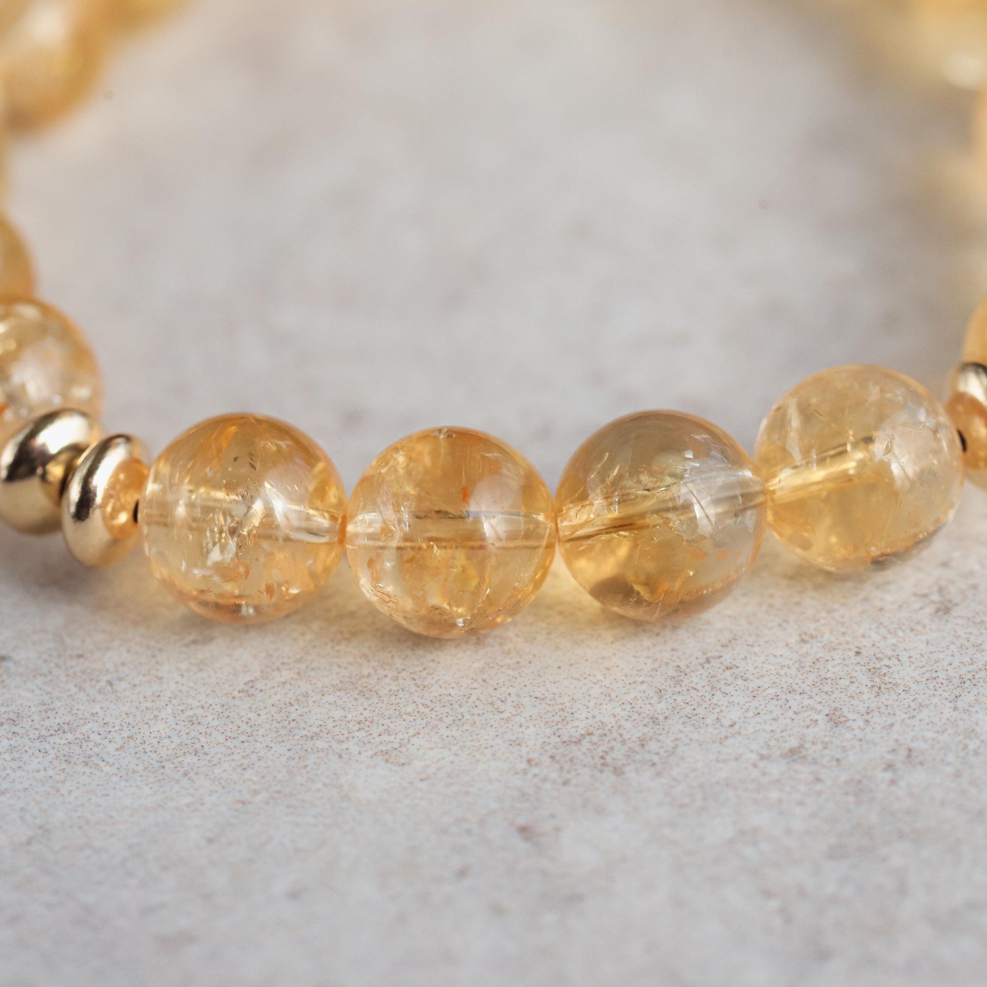 Natural CITRINE bead bracelet, UNHEATED Gemstone, citrine bracelet [EBCM1873] | No Treatment Citrine Bracelet, 10mm Bracelet #0013