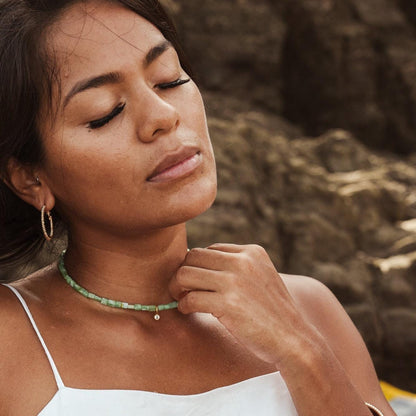 Peruvian opal necklace