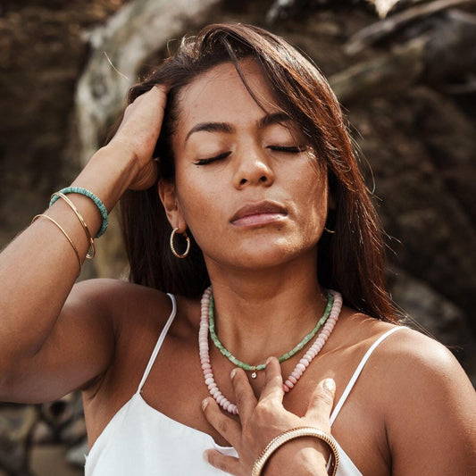 Peruvian opal necklace