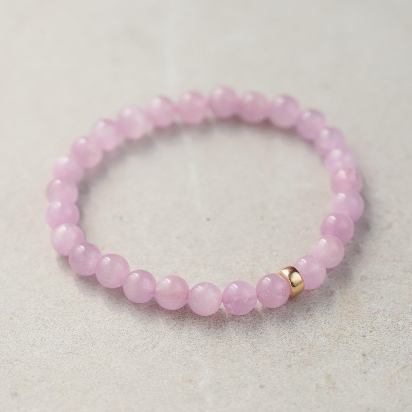 Kunzite bracelet | natural genuine kunzite [EBKM1000] | gold kunzite bracelet | women's gemstone bracelet love | genuine kunzite