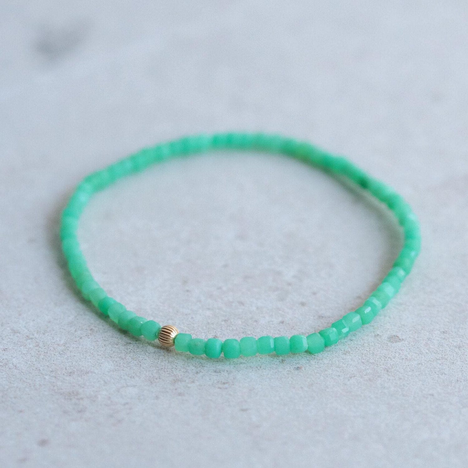 Chrysoprase Bracelet - 14K