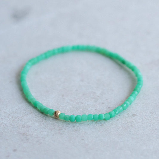 Chrysoprase Bracelet - 14K