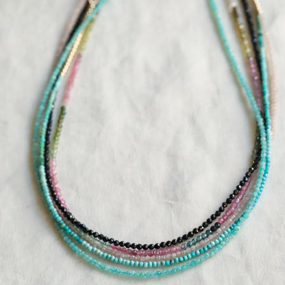 Mixed Tourmaline Necklace - 14K