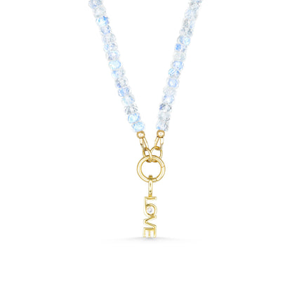 Rainbow Moonstone Love Necklace
