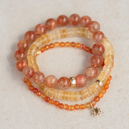 14K carnelian bracelet