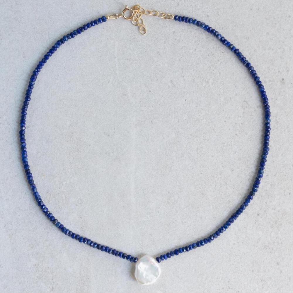 Lapis Lazuli pearl necklace