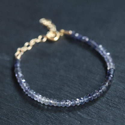 Iolite Ombre Bracelet - 14K