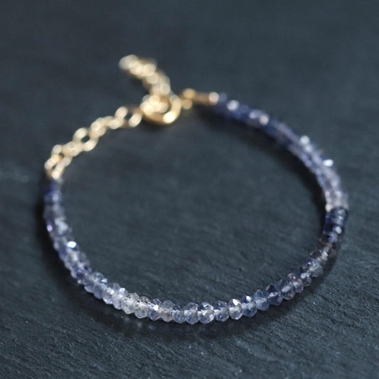 Iolite Ombre Bracelet - 14K