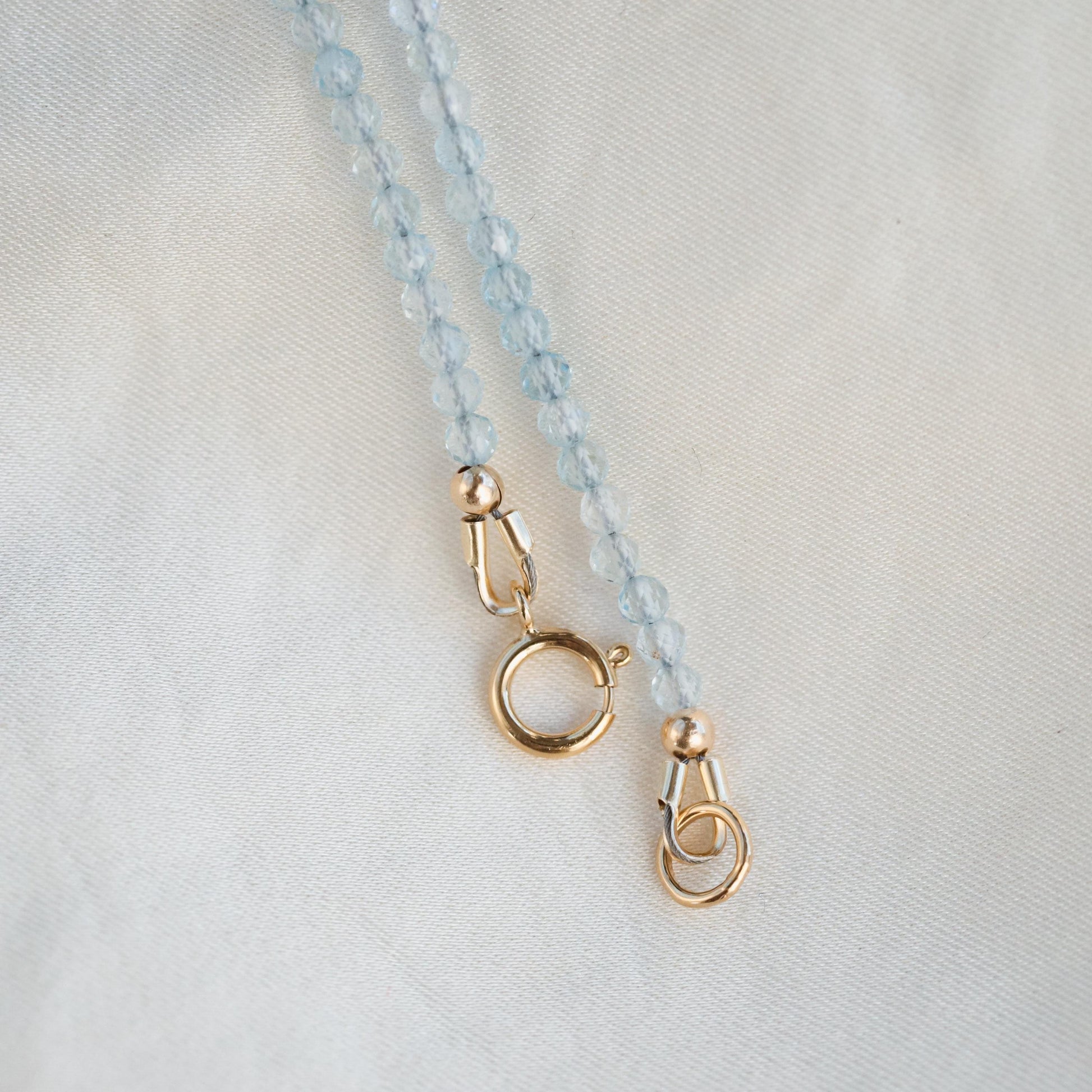 Solid 14K gold Blue Topaz | dainty blue topaz gold | November birthstone necklace | genuine blue topaz jewelry | blue topaz AAA necklace
