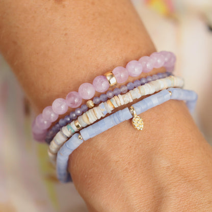 3mm AAA Tanzanite Bracelet, Violet Flame Energy, AAA tanzanite, Third Eye Chakra, Psychic Power, violet gemstone Bracelet