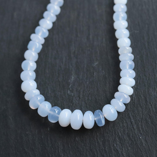 Chalcedony Necklace - 14K