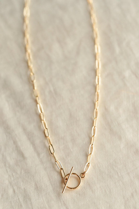 14K gold filled Toggle paperclip