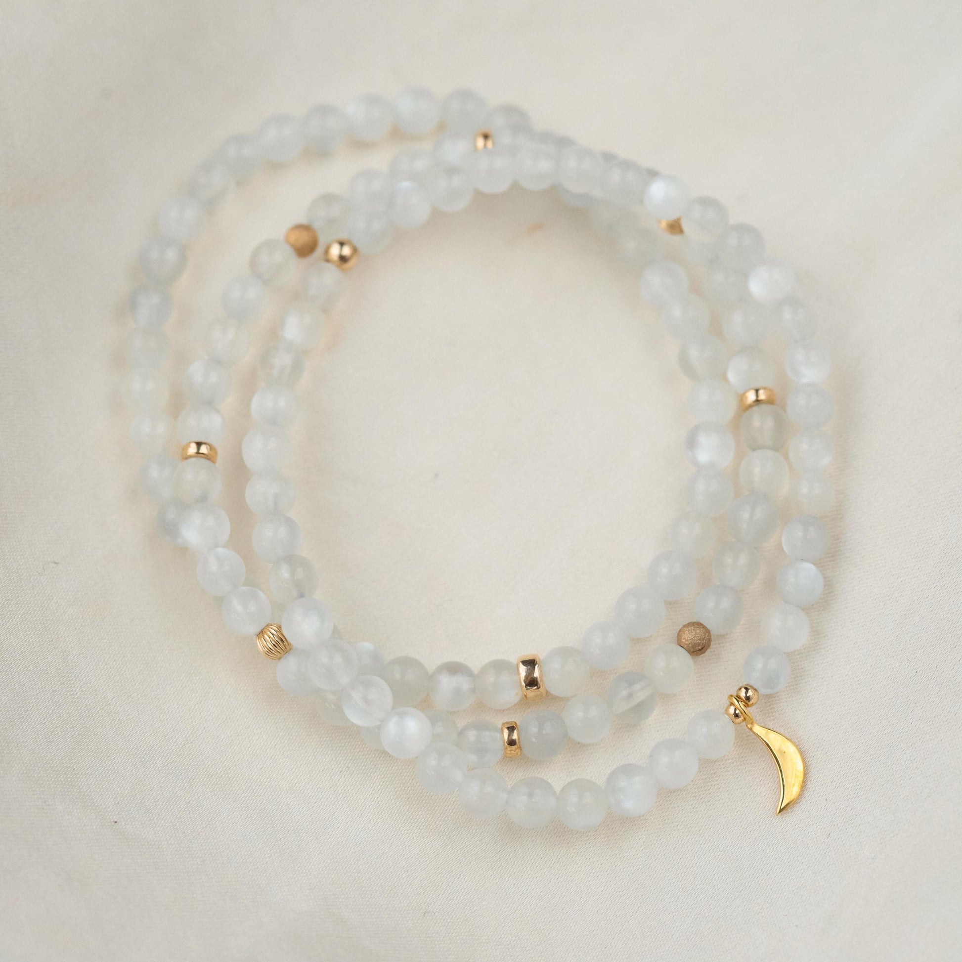 14K gold filled Moonstone Bracelet