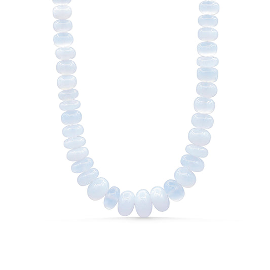 Chalcedony Necklace - 14K