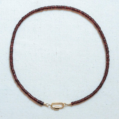 Garnet Beaded Necklace