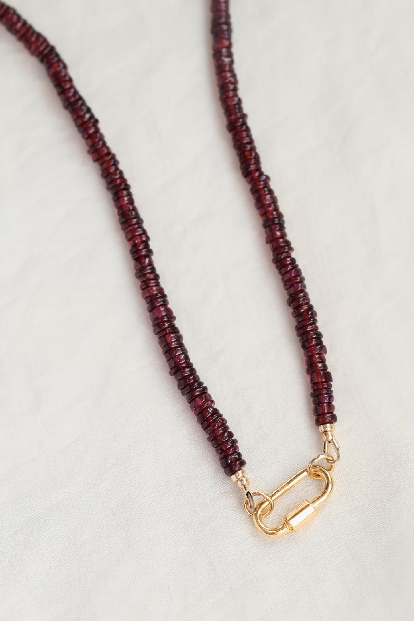 Garnet Beaded Necklace