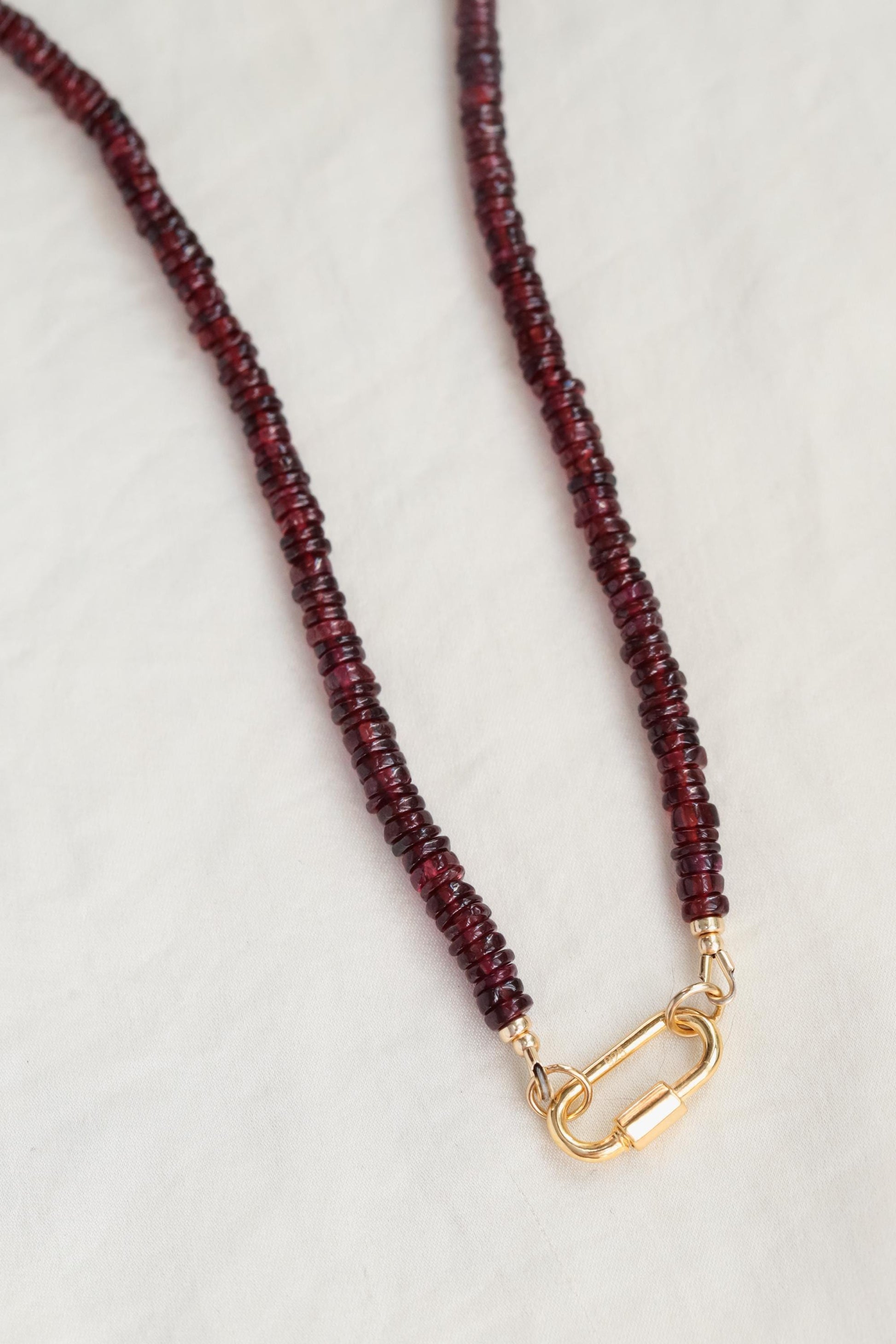Garnet Beaded Necklace
