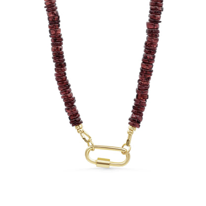 Garnet Beaded Necklace